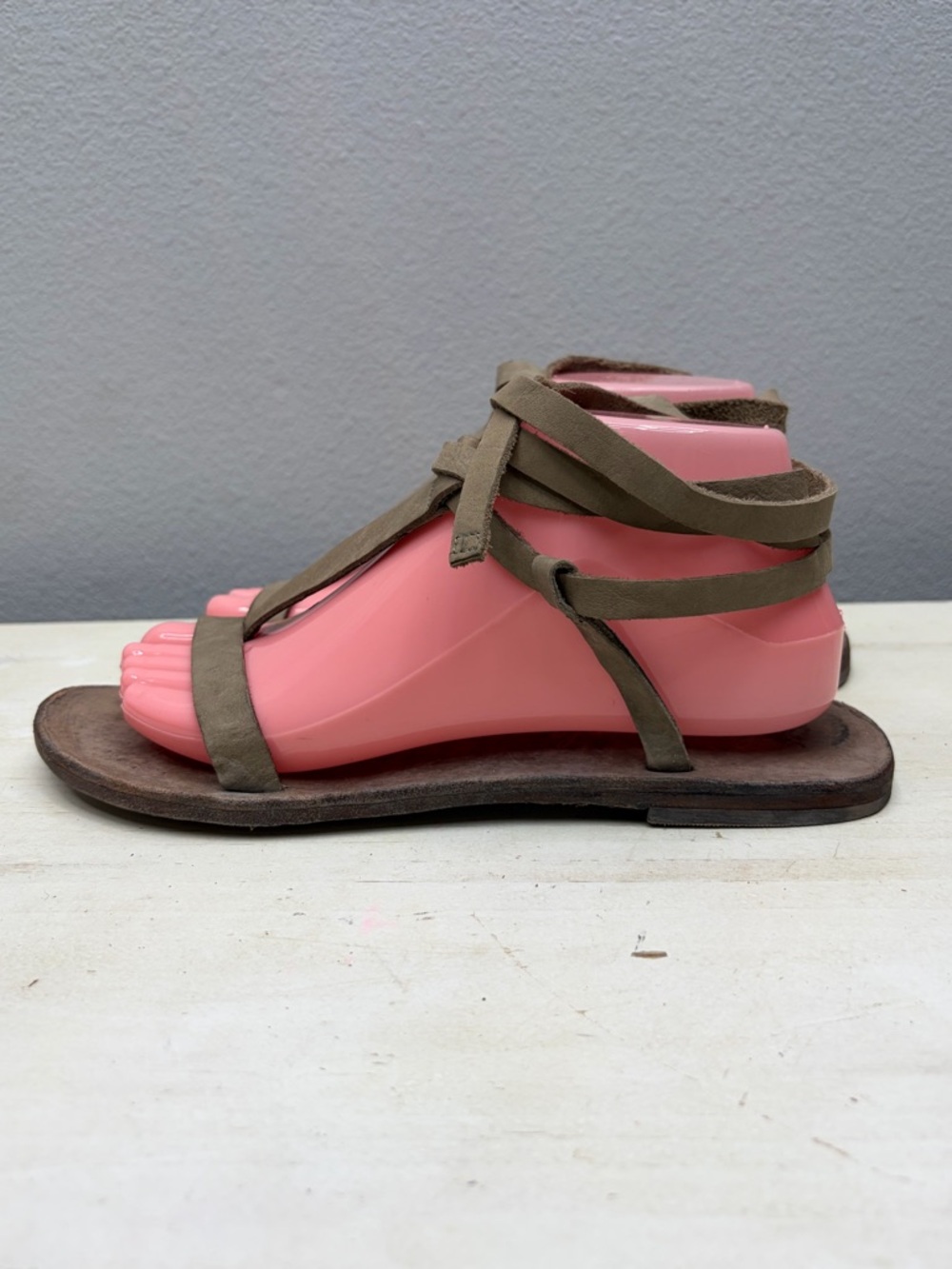 Free People Leather Decibel Gladiator Sandals Size 39
